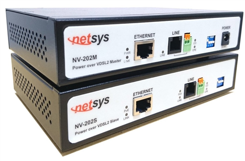 Ethernet Extender Kit, with PoE over single twisted pair