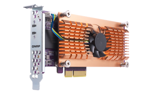 Dual M.2 22110/2280 PCIe NVMe SSD expansion card