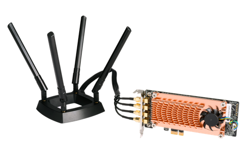 Dual-band 802.11ac wireless PCIe card for NAS or Linux PC