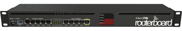 RouterBoard 5 x 10/100 Mbps, 5 x 10/100/1000 MBps ports, 1 SFP, Rack