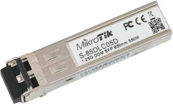 Gigabit SFP module, 850nm Multi-mode, 550M range, LC connector