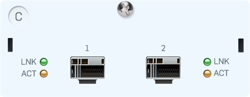 2 port 10GbE SFP+ FleXi Port module Rev.2 (for SG/XG 550/650 only)