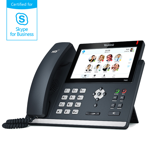 SFB phone, 7in. colour display, Dual Gigabit Ethernet, PoE