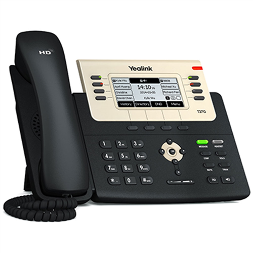 IP Phone, Dual Gigabit Ethernet, 240x120 LCD Screen, USB, PoE
