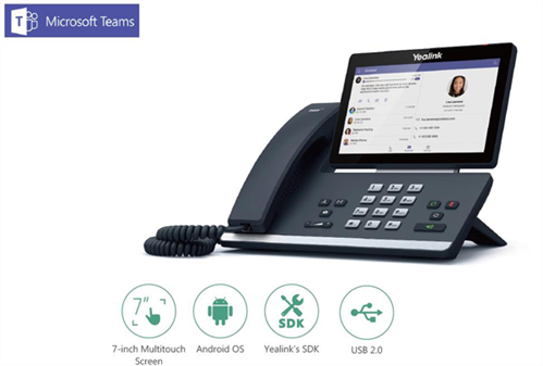 T56A Microsoft Teams Certified Smart Media Touchscreen Phone