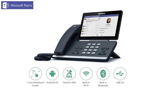 T58A Microsoft Teams Certified Smart Media Touchscreen Phone