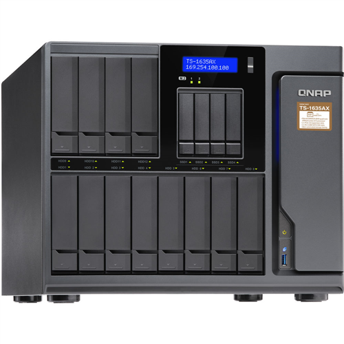 16-Bay NAS, Quad-Core 1.6 GHz CPU, 4GB RAM, 10Gig Ethernet