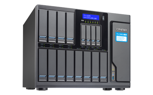 16-Bay (12+4) NAS, Xeon D-1521, 4-core 2.4 GHz CPU, 16GB RAM, 10GigE