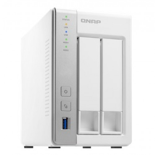 2-Bay SATA 6Gb/s NAS, AL-212 1.7GHz Dual Core CPU, 1GB RAM, 2x GigE