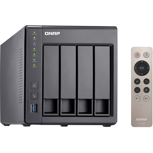 4 Bay SATA 6Gb/s NAS, Quad-Core Intel Celeron 2.0GHz CPU, 8GB DDR3L RAM, 2 Gigabit Ethernet, Tower Chassis
