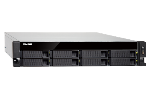 8-Bay NAS, Quad-core 1.7 GHz CPU, 4GB RAM, Rackmount, 2 SFP+, 2 10GbE