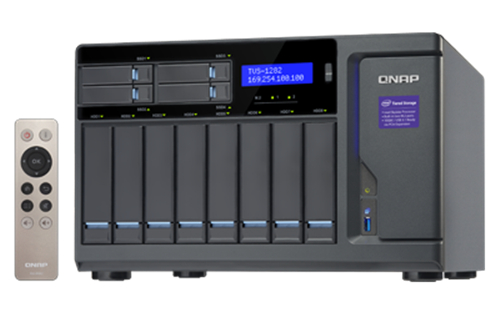 12-Bay TurboNAS, SATA 6G, Core™ i3-6100 3.7 GHz, 8GB RAM