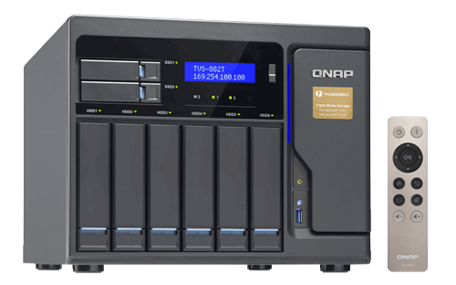 8-Bay SATA 6G NAS with Thunderbolt, Core i5-6500 3.6 GHz, 16GB RAM