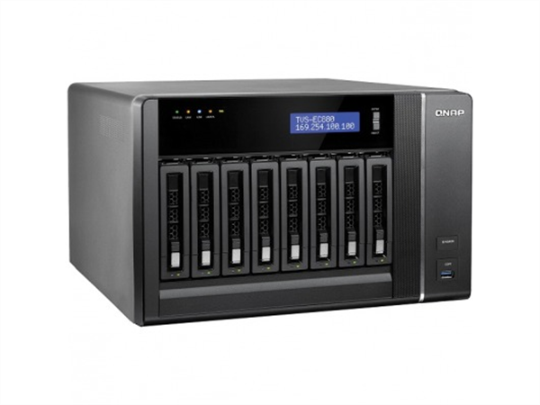 8-Bay SATA 6Gb/s / SSD HDD NAS, Intel Xeon E3-1245 v3 3.4 GHz Quad Core CPU, 8 GB DDR3 RAM, 4 Gigabit LAN, 10GbE Ready, Tower Chassis