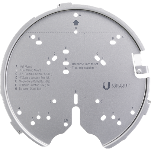 Ubiquiti Mounting system Compatible with U7 Pro/Max U6 Pro, U6 LR
