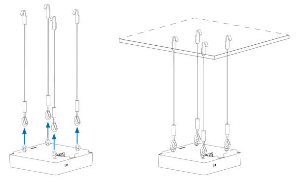 Suspend mount kit for APX320, 530, 740 and AP6 420, 420E, 840, 840E Access Points