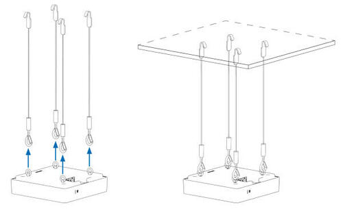 APX/AP6 Suspend mount kit (for APX 320, 530, 740 and AP6 420, 420E, 840, 840E)