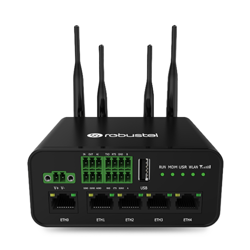 Industrial Dual SIM LTE Router, GPS, WiFi, 5x Ethernet, VPN, PoE (PD)