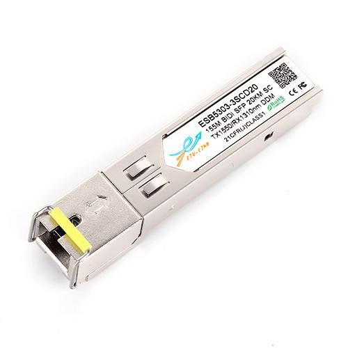 100Mbps Bi-directional SFP module, TX1550/RX1310nm, Single-mode, LC connector