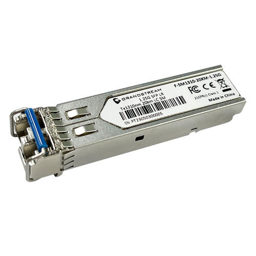 SFP Fiber Module, Single-Mode, 1310nm, 20-Kilometer, 1.25Gbps, LC