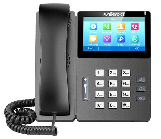 Touch Screen IP Phone, Wi-Fi, 64 DSS Keys, Dual GigE, PoE