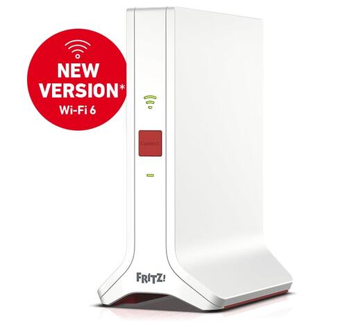 FRITZ!Repeater 3000AX, Ultra-fast Wi-Fi 6 (802.11ax) tri-band repeater