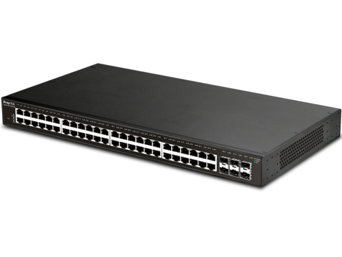 54-port Managed PoE+ Switch, 6x 10GbE SFP+, 48x GbE ports