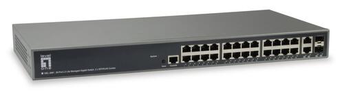 26-Port L3 Managed Gigabit Switch, 2 x SFP/RJ45 Combo Ports