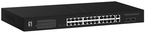 28-Port Gigabit PoE+ Smart Switch, 2x SFP, 375W PoE Power Budget