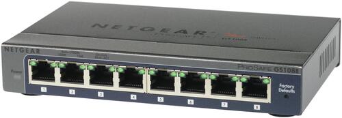 8-Port Gigabit Managed ProSafe Plus Switch, Desktop Sized, Metal Case