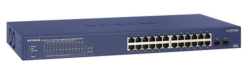 24-Port Gigabit Managed 802.3at PoE+ Switch, 2 SFP, 190W PoE, Insight