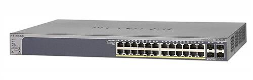 24-Port Gigabit Managed Switch, 4 SFP, 802.3at PoE+, Insight Managed