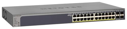 24-Port Gigabit Managed Switch, 4 SFP, 802.3at PoE+, Insight Managed