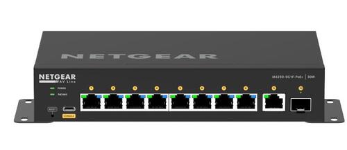 AV Line Managed Switch, 8x1G PoE+, 1x1G, 1xSFP (M4250-9G1F-PoE+)