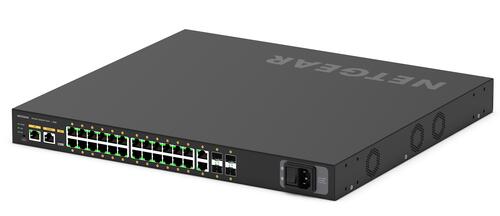 AV Line 24-Port Managed Rackmount Gigabit PoE+ Switch, 24x1G PoE+, 2x1G, 4x 10GigE SFP+, 480W PoE Power (M4250-26G4XF-PoE+)