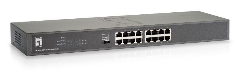16-port Gigabit Unmanaged Switch, Rackmount
