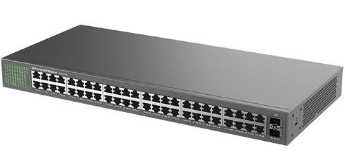 48-Port Gigabit Ethernet Switch, Unmanaged, 2x SFP