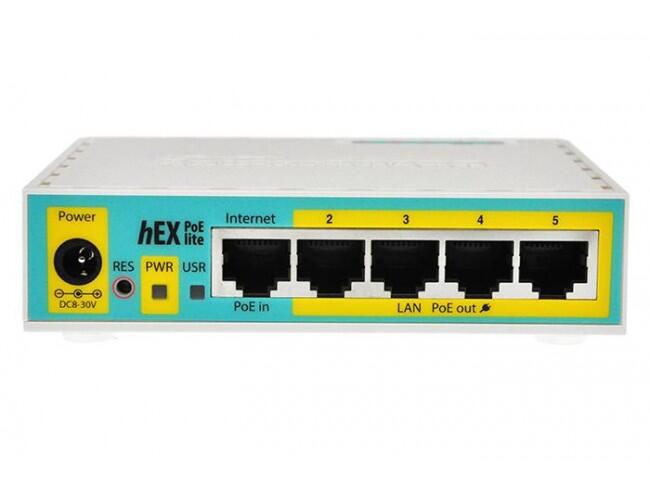 RouterBoard hEX Lite Router, Passive PoE
