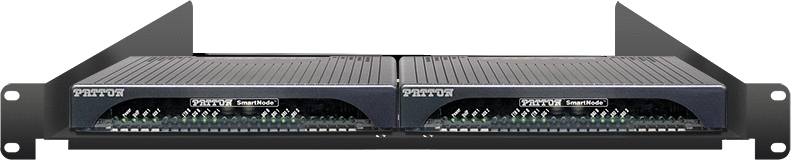 19 inch Rack mount kit, holding 1 or 2 Patton gateways in enclosure