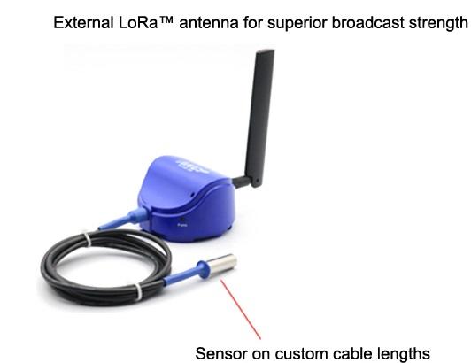 LoRa Wireless Sensor, Dual Temperature and Humidity, with 1.5m cable