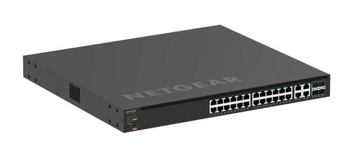AV Line Managed Switch, 24x2.5G, 4x10G/Multi-gig PoE++, 4xSFP28 25G