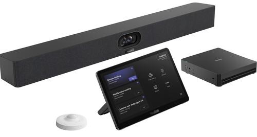 Video Conference System MTR with SmartVision S40 Video Bar, MCore Kit C5U Mini-PC, MTouch Plus Touch Console & RoomSensor
