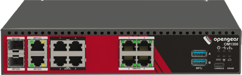Operations Manager, 4x RS232 X1 or X2 software selectable ports + 4x 1GbE switched, 2x 1GbE/SFP combo, 2x USB 3.0