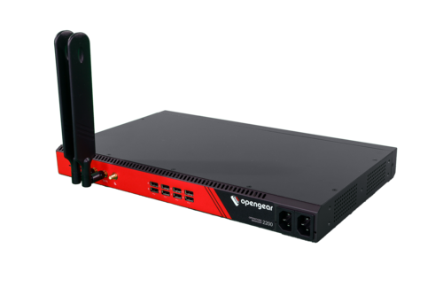 Console Server + Automation, 24 serial, 2x 1GbE/SFP, 24x 1GbE, 4G LTE,  Global Power Supply