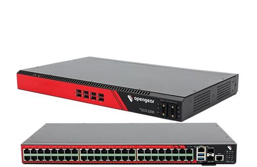 OM2248-10G, 48 selectable serial ports, x86 4-core CPU, 8G RAM, 64G SSD, 10GbE SFP+,  Docker Support, TPM 2.0, Dual DC