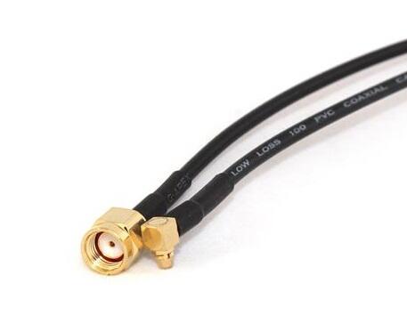 RP-SMA Male to MMCX Right Angle 35cm Pigtail