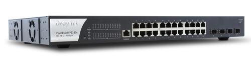 28-Port Gigabit Ethernet PoE/PoE+ Managed Switch (24-Port PoE), SFP+