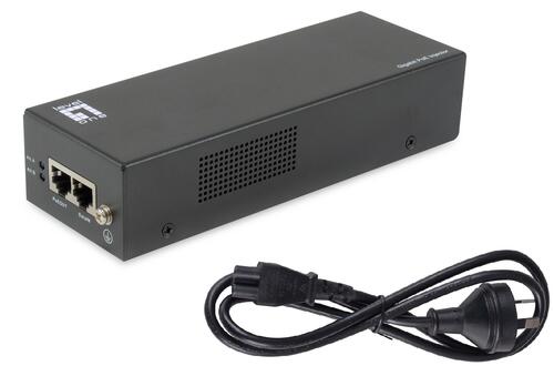 Gigabit PoE Injector, 802.3at/at/bt, 90W