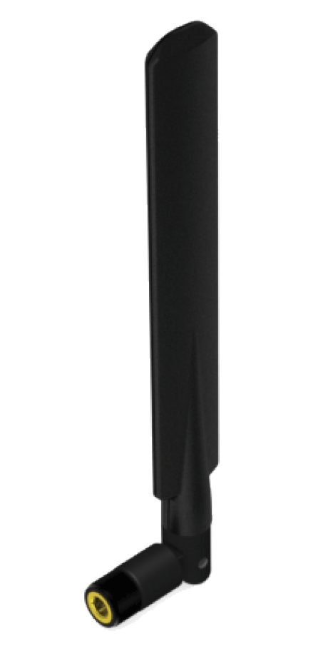 Dual Band 2.4/5.8GHz WiFi Paddle Antenna, Right Angle Hinge Joint, RP-SMA