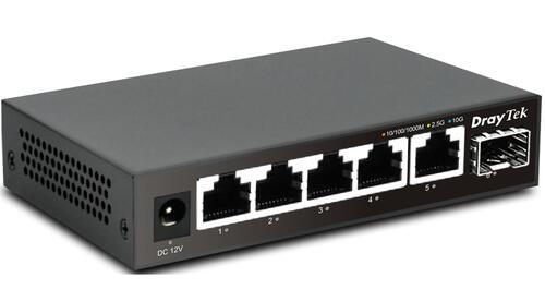 10Gb Ethernet Switch, 1 x 10GbE SFP+, 5 x 1GbE/2.5GbE RJ45 ports